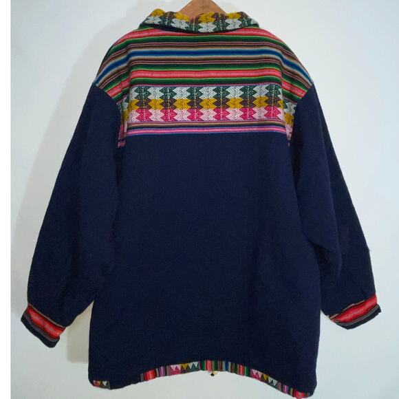 Quilted Ethnic Print Coat - Women's Size XL - Soft, Cozy, Warm & Pretty - Picture 2 of 11